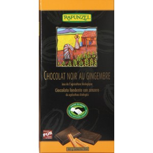 Tablette chocolat Noir bio au Gingembre 