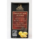 Tablette chocolat noir au citron moulin des moines
