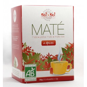 Infusettes de Yerba mat&eacute; et &eacute;pices