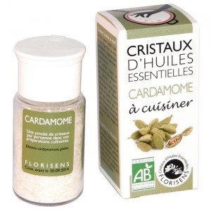 Cristaux d'huiles essentielles Bio Cardamome Florisens