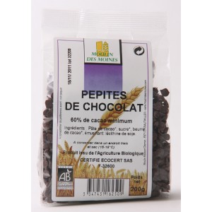 P&eacute;pites de chocolat Noir Bio
